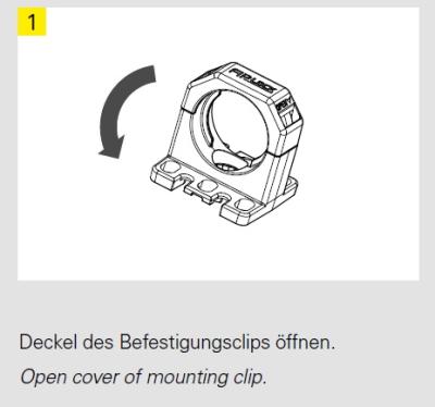 10 COPA-H Wellrohrhalter NW10 FIP schwarz mit Montagesockel